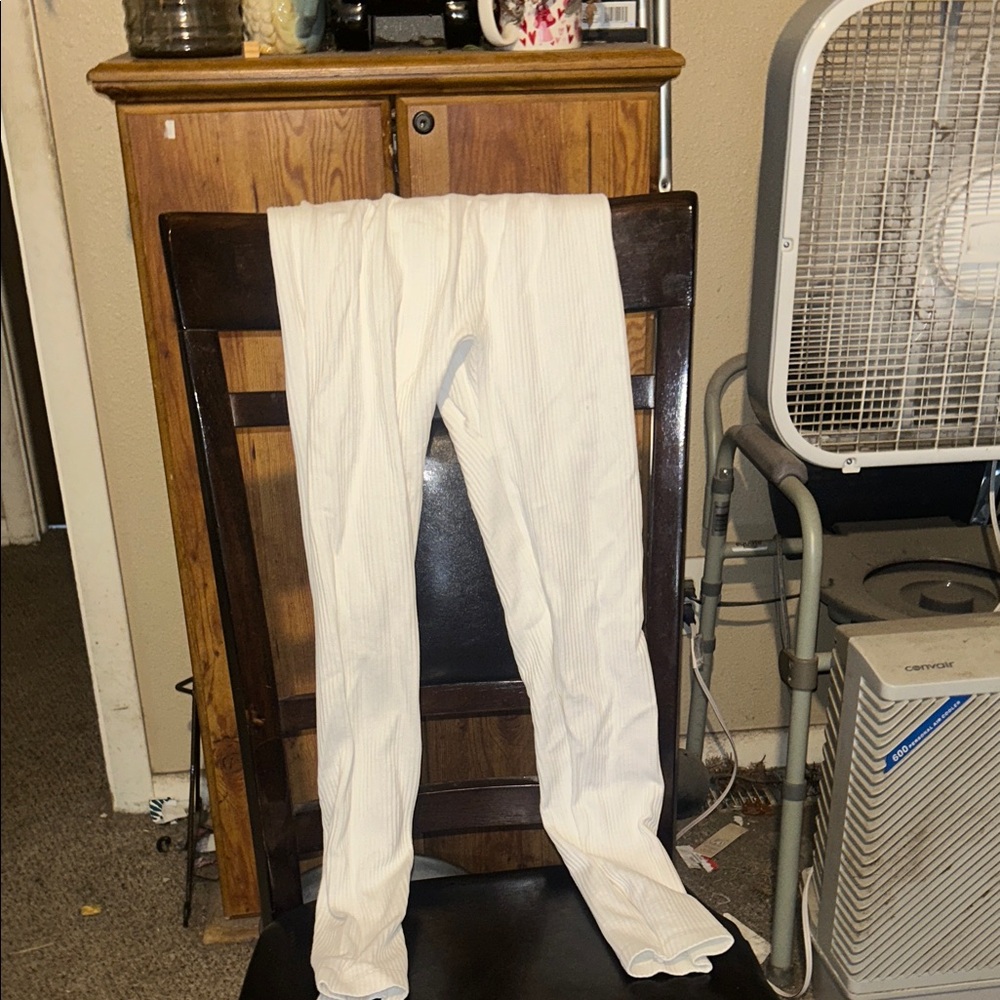 Warner's Cream Ribbed Garment